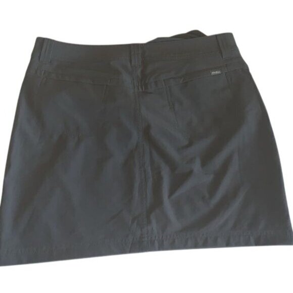 Eddie Bauer Womens Size 8 Black Skort With Built-In Shorts Polyester & Spandex - Picture 6 of 9